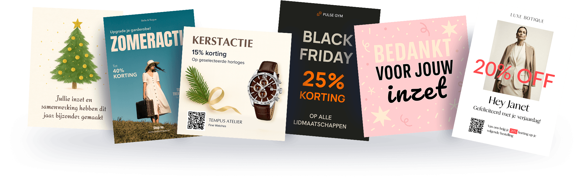 Kaarten voorbeeld collage